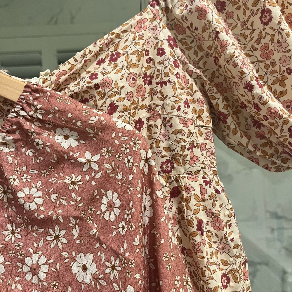 Elegant Floral Puff Sleeve Maxi Dress - Picture 4 of 4